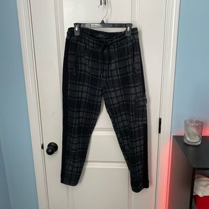Men’s large zara checked joggers